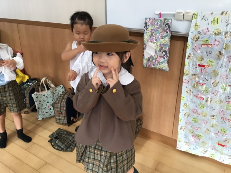 今日から制服登園でした！